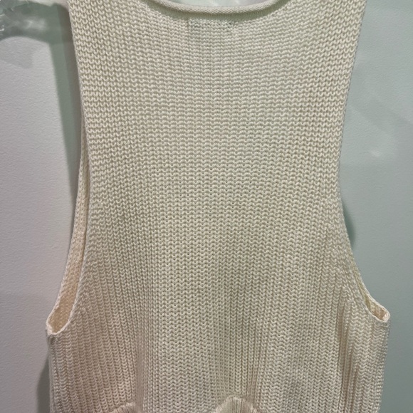 Kimchi Blue Ivory Knit and Flowy Babydoll Style Top Size M - Picture 9 of 14